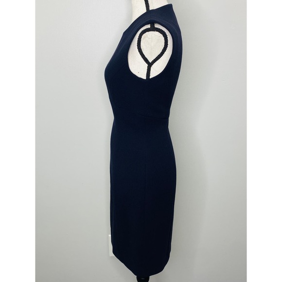 Escada Elements Black Wool Sheath Dress Womens 34 US 4 Career Cocktail Classic - Picture 5 of 7